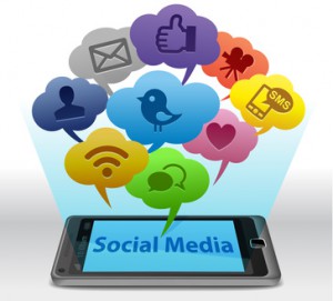 Social media on Smartphone