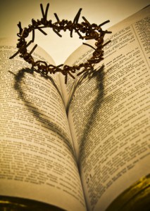 The Holy Bible and the Crown of Thorns
