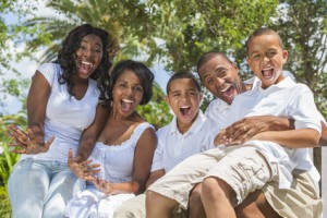 African American Family Parents and Children